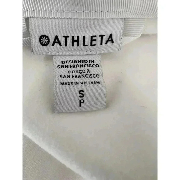 NEW WITH TAGS ATHLETA Triumph Hoodie Jacket Women's Size Small White RETAIL $108 - Picture 11 of 14